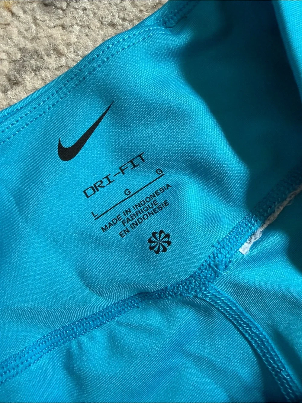 Nike Turquoise High-Rise Kids Leggings